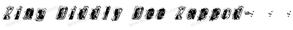 Zing Diddly Doo Zapped字体转换